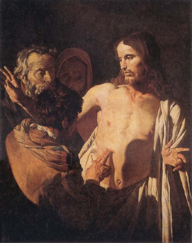 Gerrit van Honthorst The Incredulity of St Thomas oil painting image